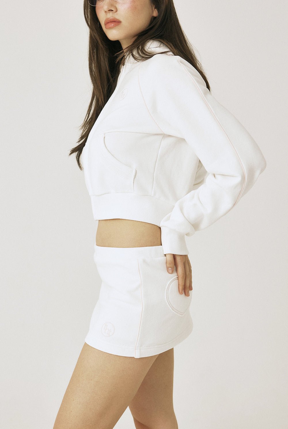 Piping slit skirt - threetimes