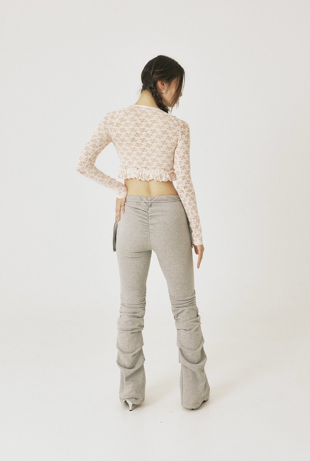 Pocket shirring pants - threetimes