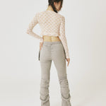 Pocket shirring pants - threetimes