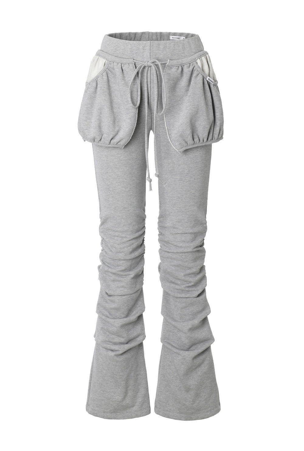 Pocket shirring pants - threetimes