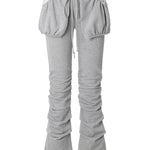 Pocket shirring pants - threetimes