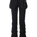 Pocket shirring pants - threetimes