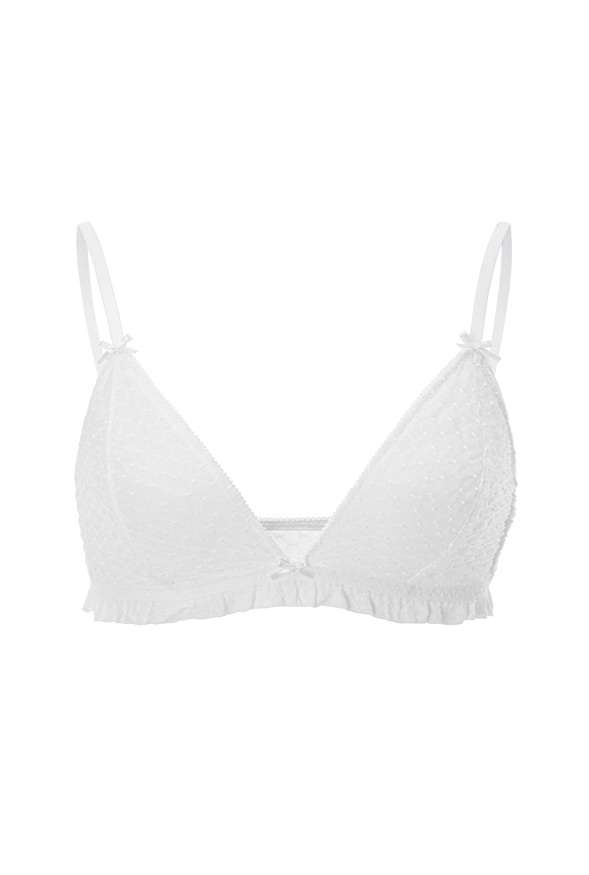 Puffy lace bralette - threetimes