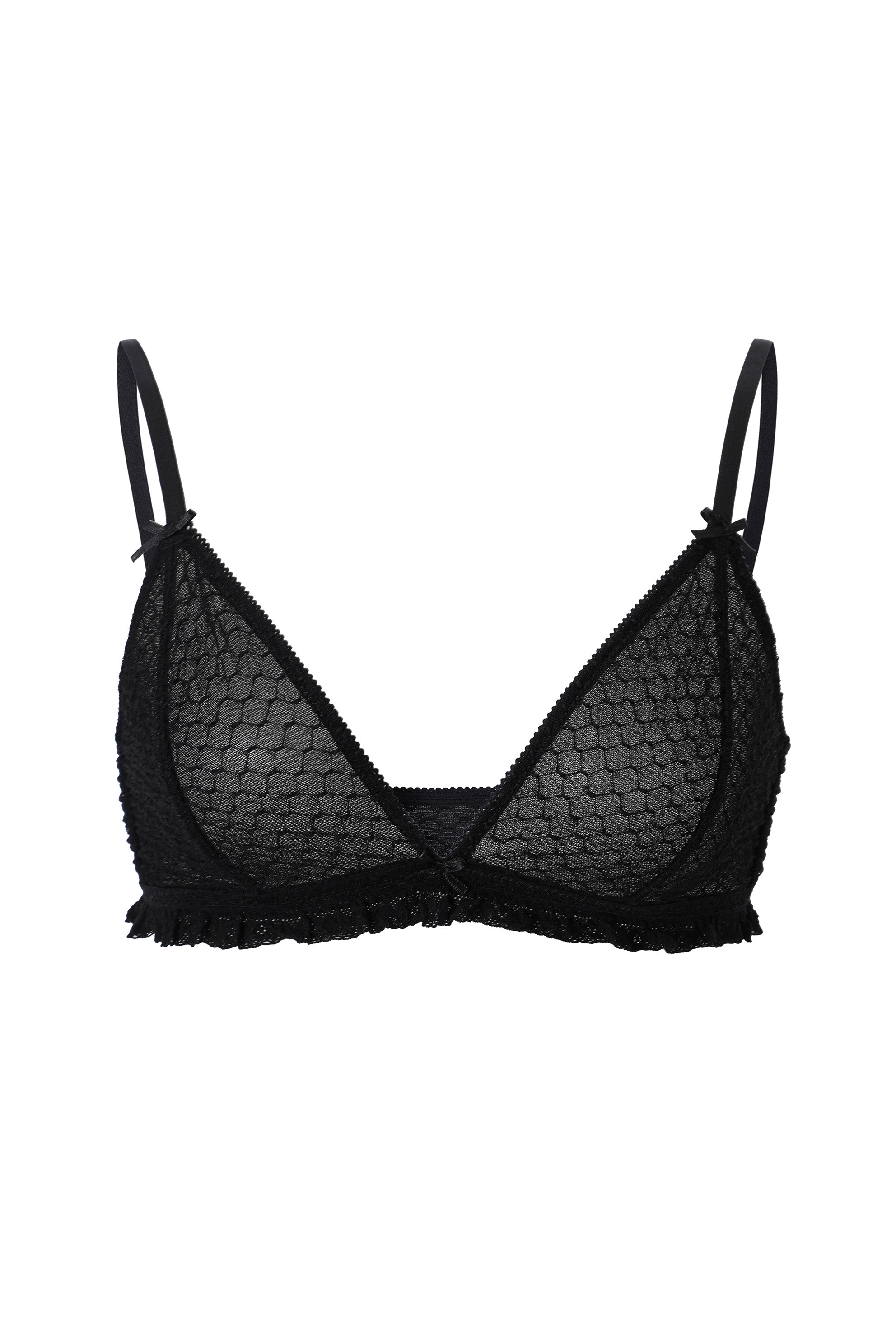 Puffy lace bralette - threetimes