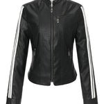 Racer leather jacket - threetimes