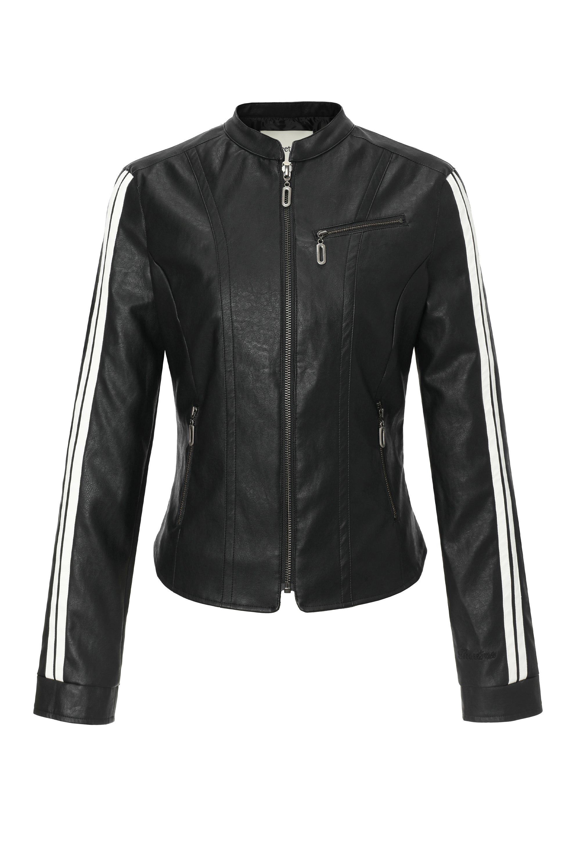 Racer leather jacket - threetimes