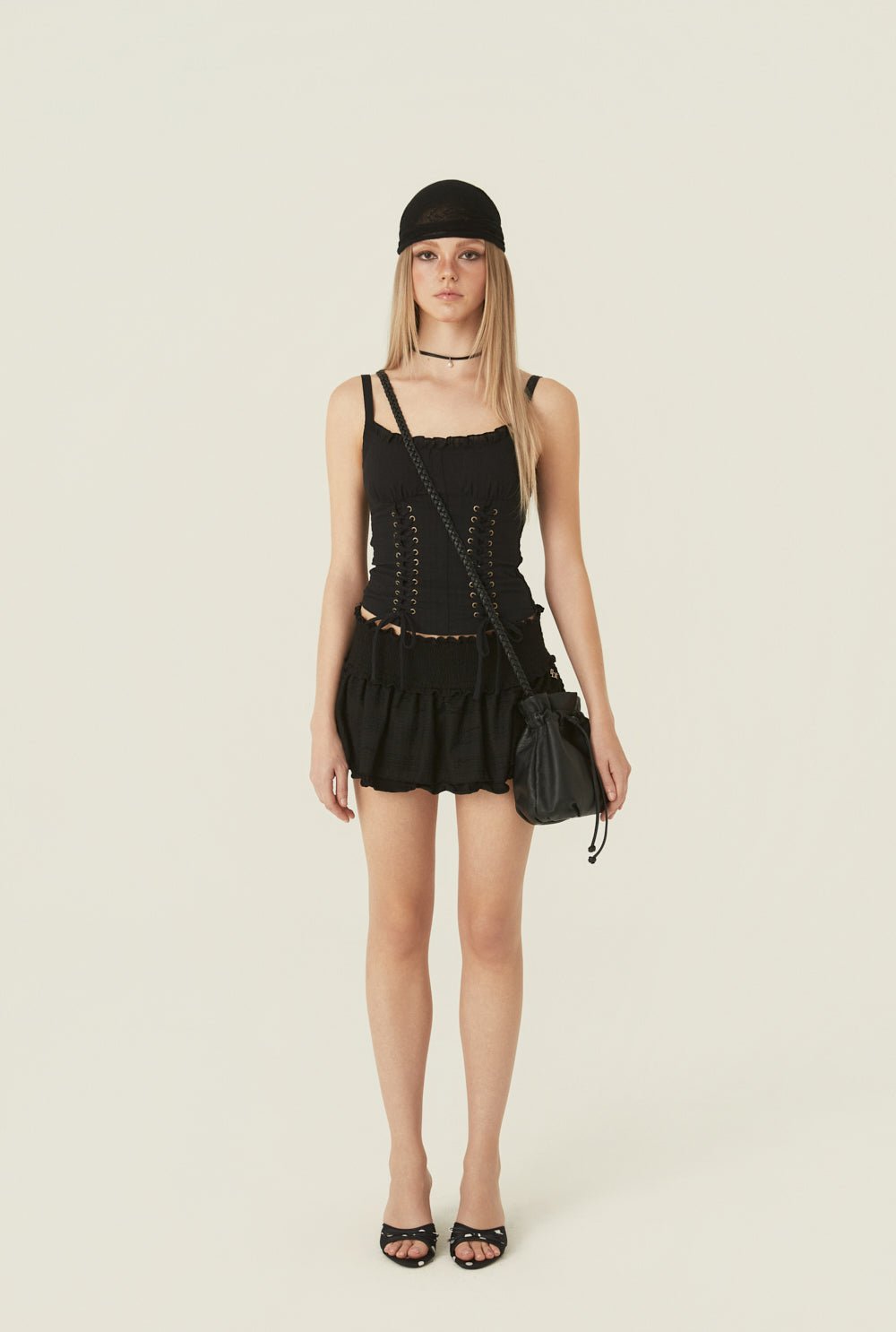 [releasing 06.02 12pm KST] Smocking dream mini skirt - threetimes