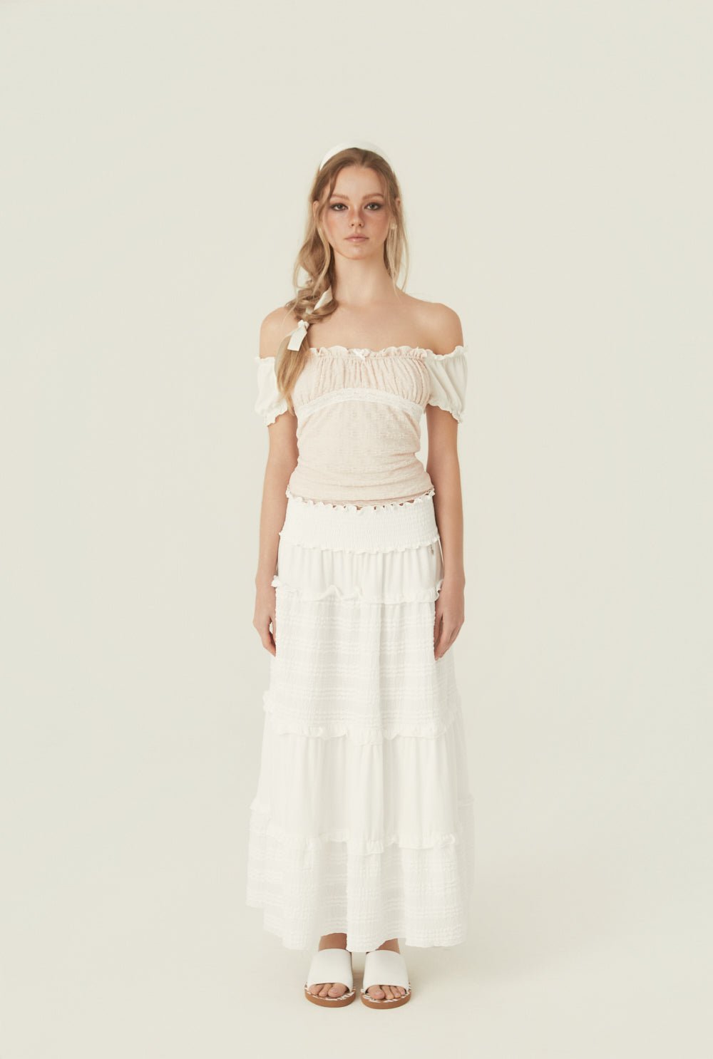 [releasing 06.02 12pm KST] Smocking dream skirt - threetimes