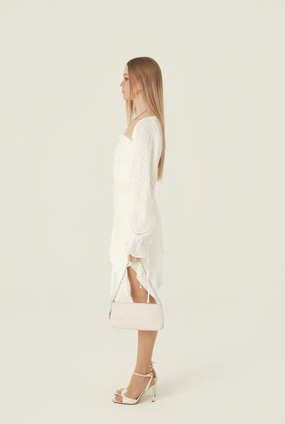 [releasing 06.02 12pm KST] Stretch lace up dress - threetimes