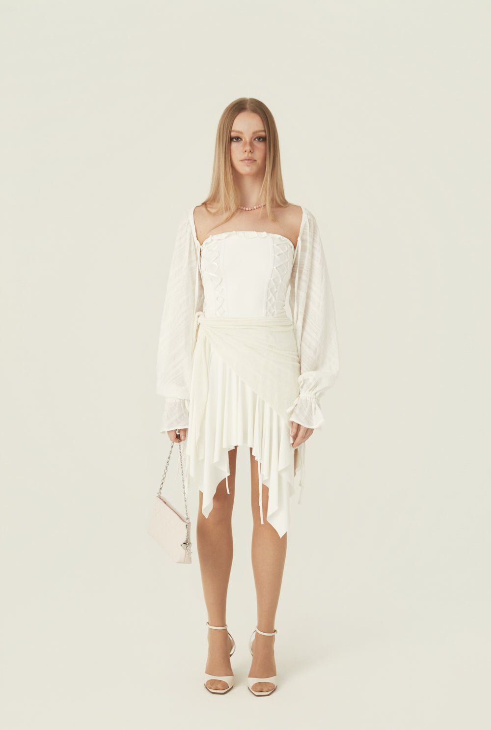 [releasing 06.02 12pm KST] Stretch lace up dress - threetimes