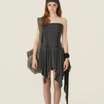 [releasing 06.02 12pm KST] Stretch lace up dress - threetimes