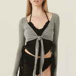 [releasing 06.02 12pm KST] Tencel tie cardigan - threetimes