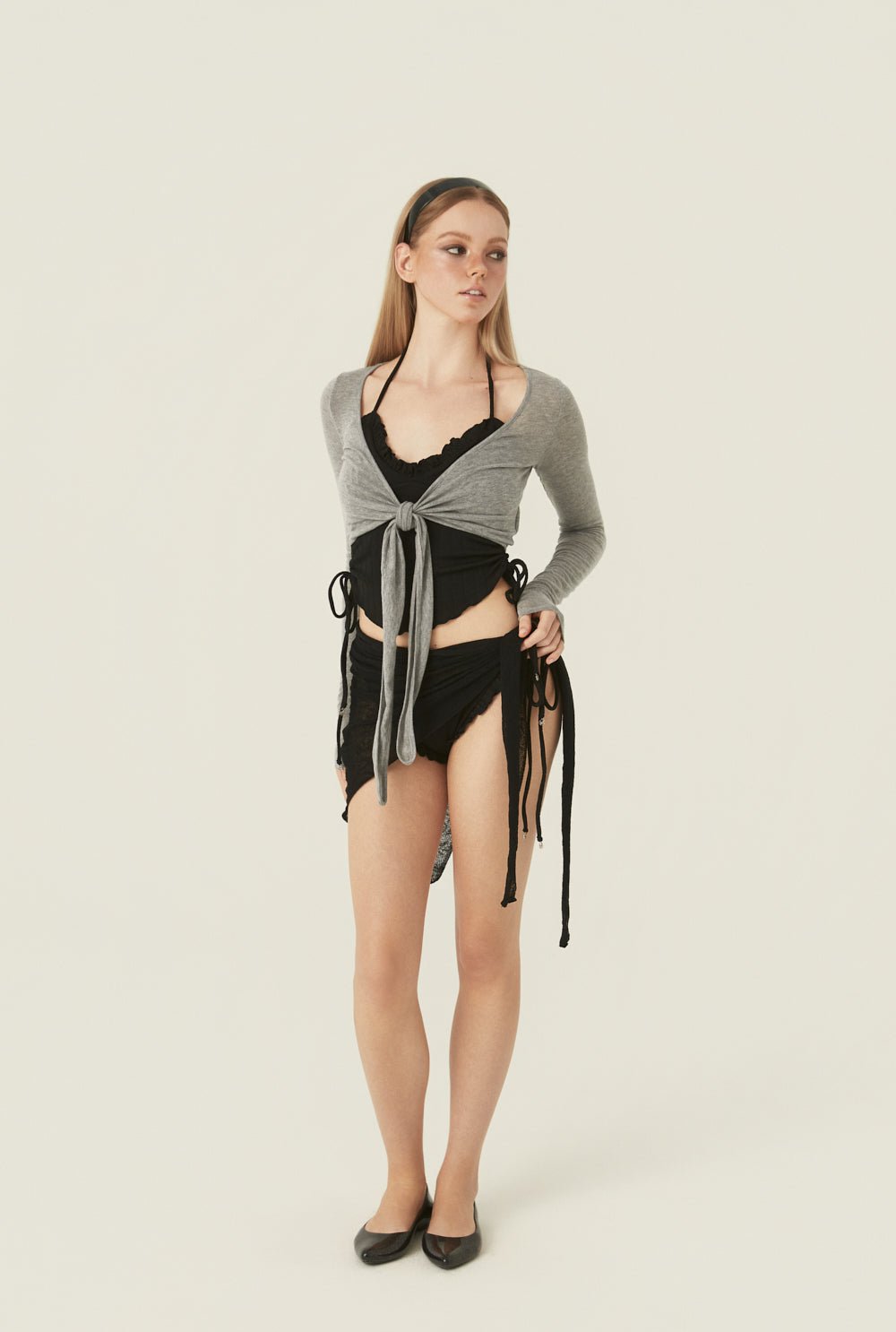 [releasing 06.02 12pm KST] Tencel tie cardigan - threetimes