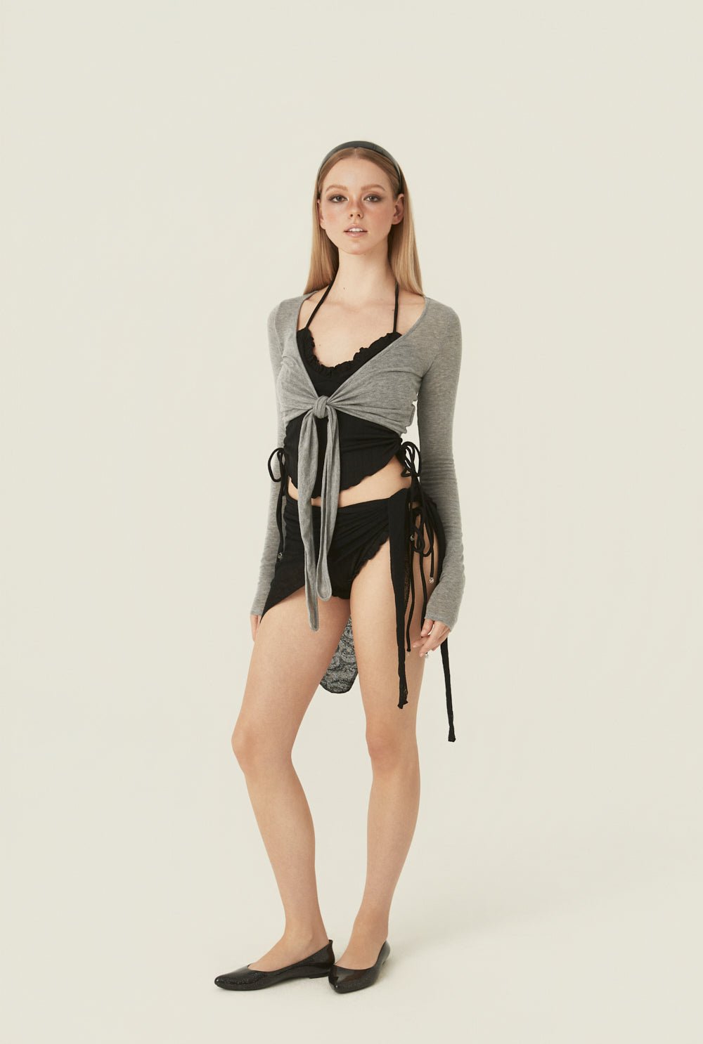[releasing 06.02 12pm KST] Tencel tie cardigan - threetimes