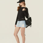 [releasing 06.11 12pm KST] Back slit tie tee - threetimes