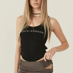 [releasing 06.11 12pm KST] Heart stud tank top - threetimes