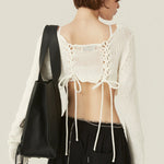 [releasing 06.11 12pm KST] Ribbon tie cardigan - threetimes