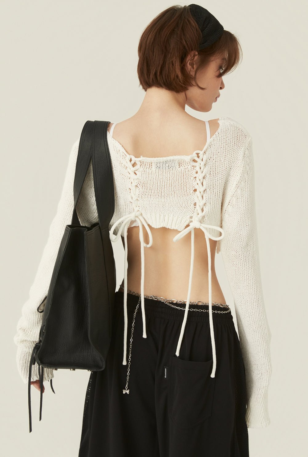 [releasing 06.11 12pm KST] Ribbon tie cardigan - threetimes
