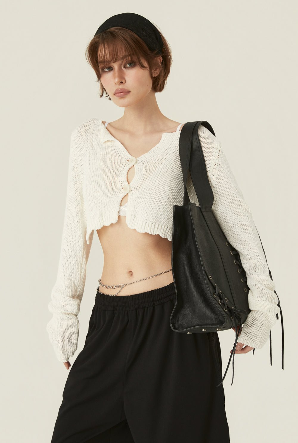 [releasing 06.11 12pm KST] Ribbon tie cardigan - threetimes