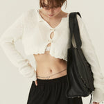 [releasing 06.11 12pm KST] Ribbon tie cardigan - threetimes