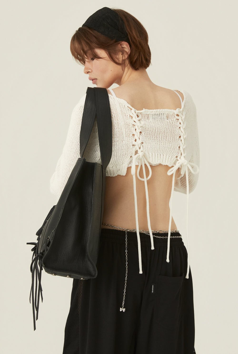 [releasing 06.11 12pm KST] Ribbon tie cardigan - threetimes