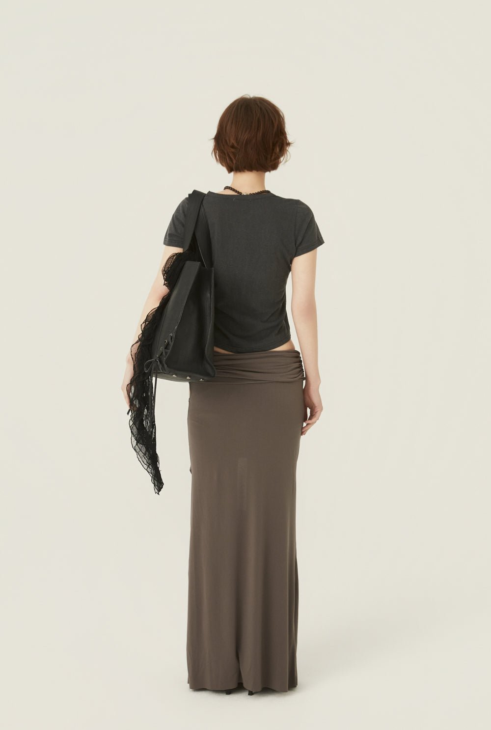 [releasing 06.11 12pm KST] Rough drape skirt - threetimes