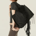 [releasing 06.11 12pm KST] Rough drape skirt - threetimes