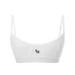 Rib logo bralette - threetimes