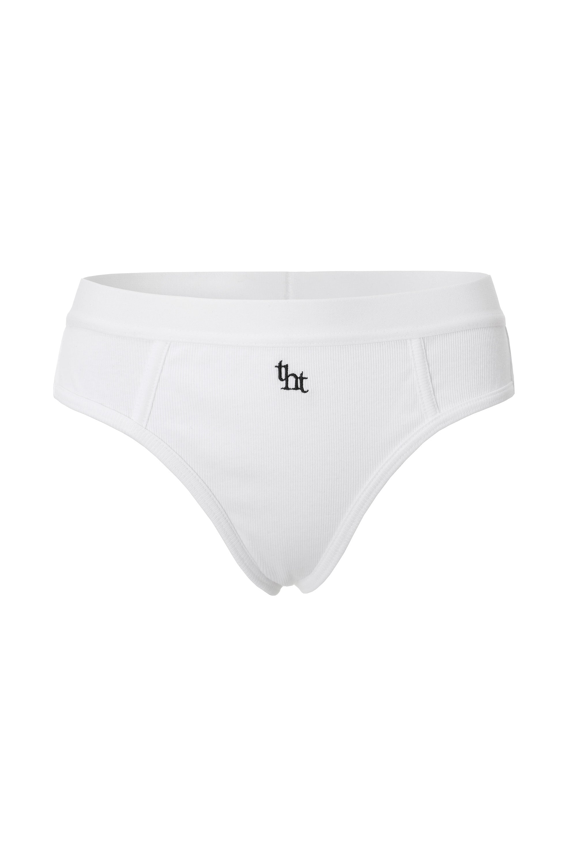 Rib logo thong - threetimes