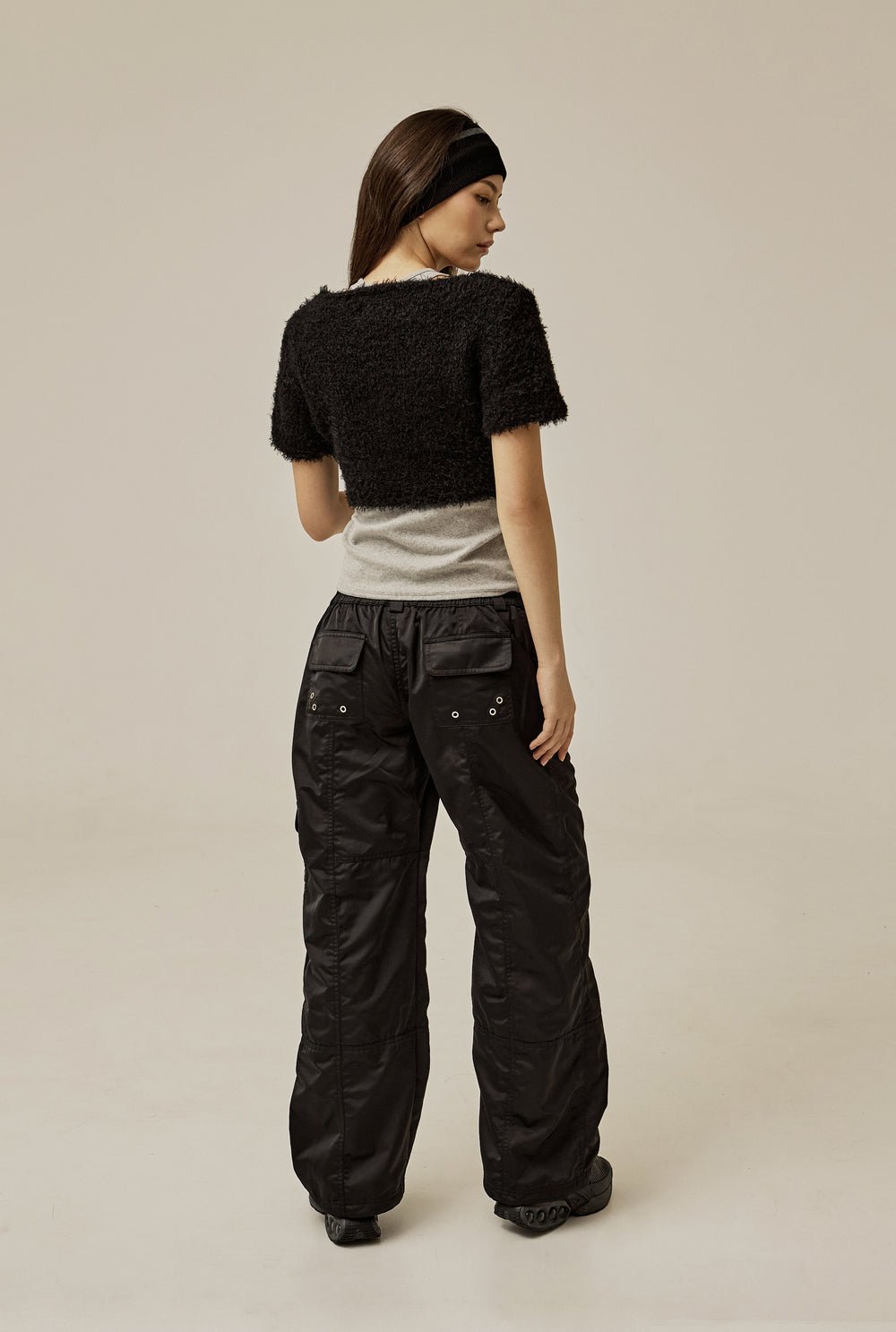 Satin cargo pants - threetimes