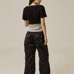 Satin cargo pants - threetimes