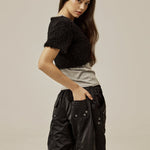 Satin cargo pants - threetimes