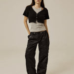 Satin cargo pants - threetimes