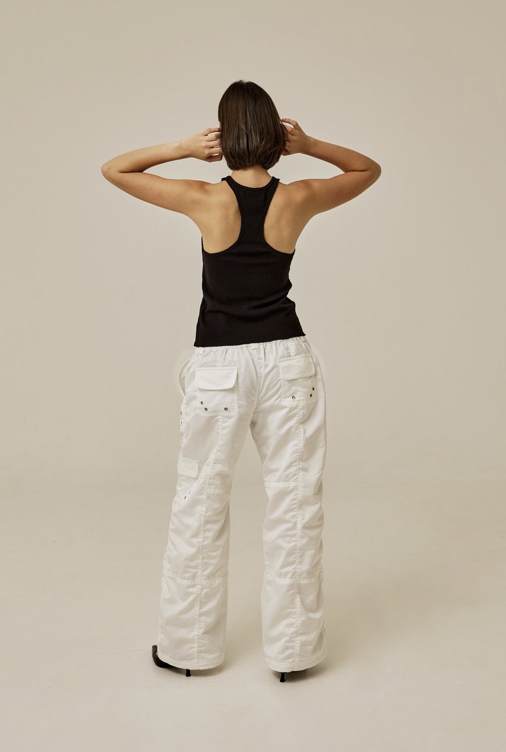 Satin cargo pants - threetimes