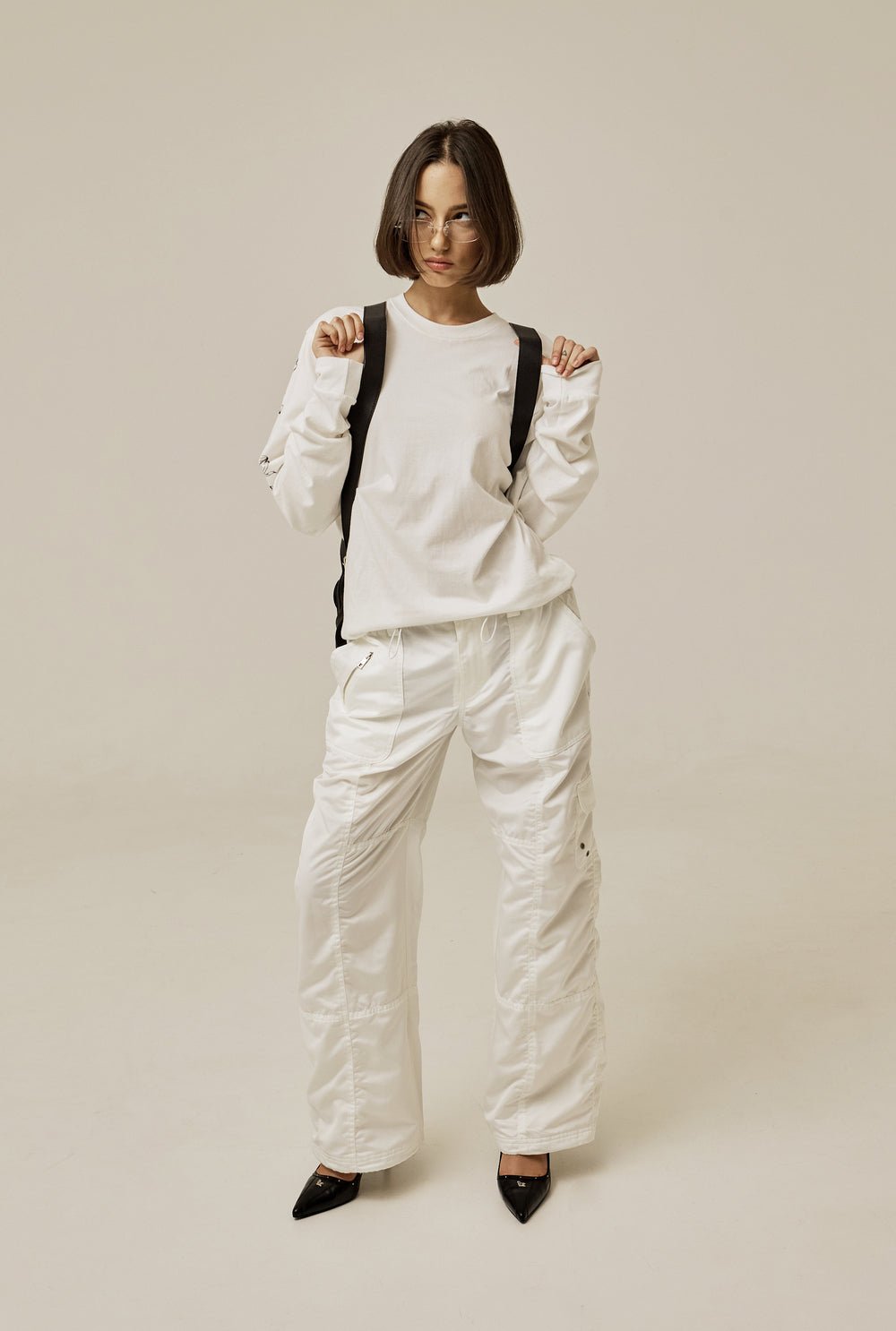 Satin cargo pants - threetimes