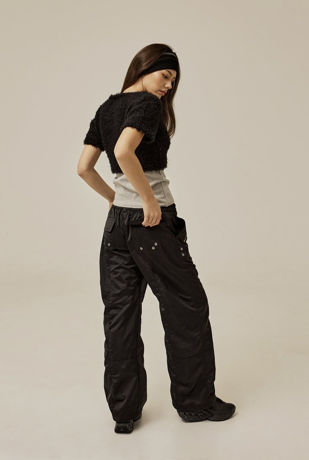 Satin cargo pants - threetimes