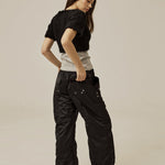 Satin cargo pants - threetimes