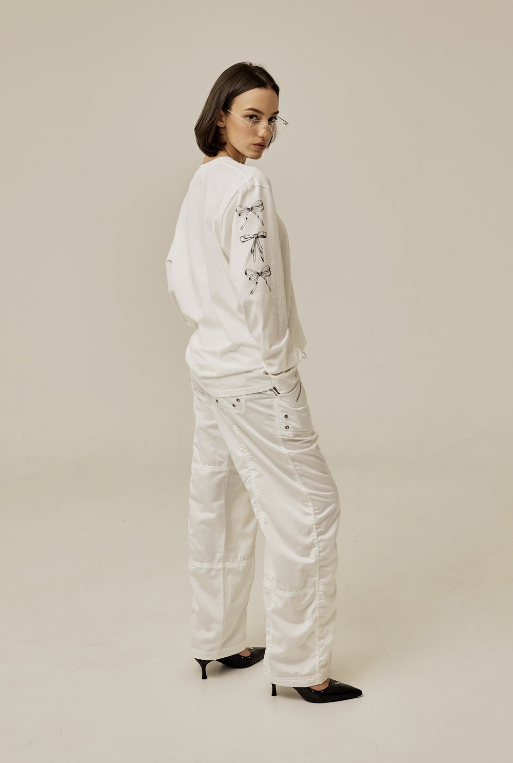 Satin cargo pants - threetimes