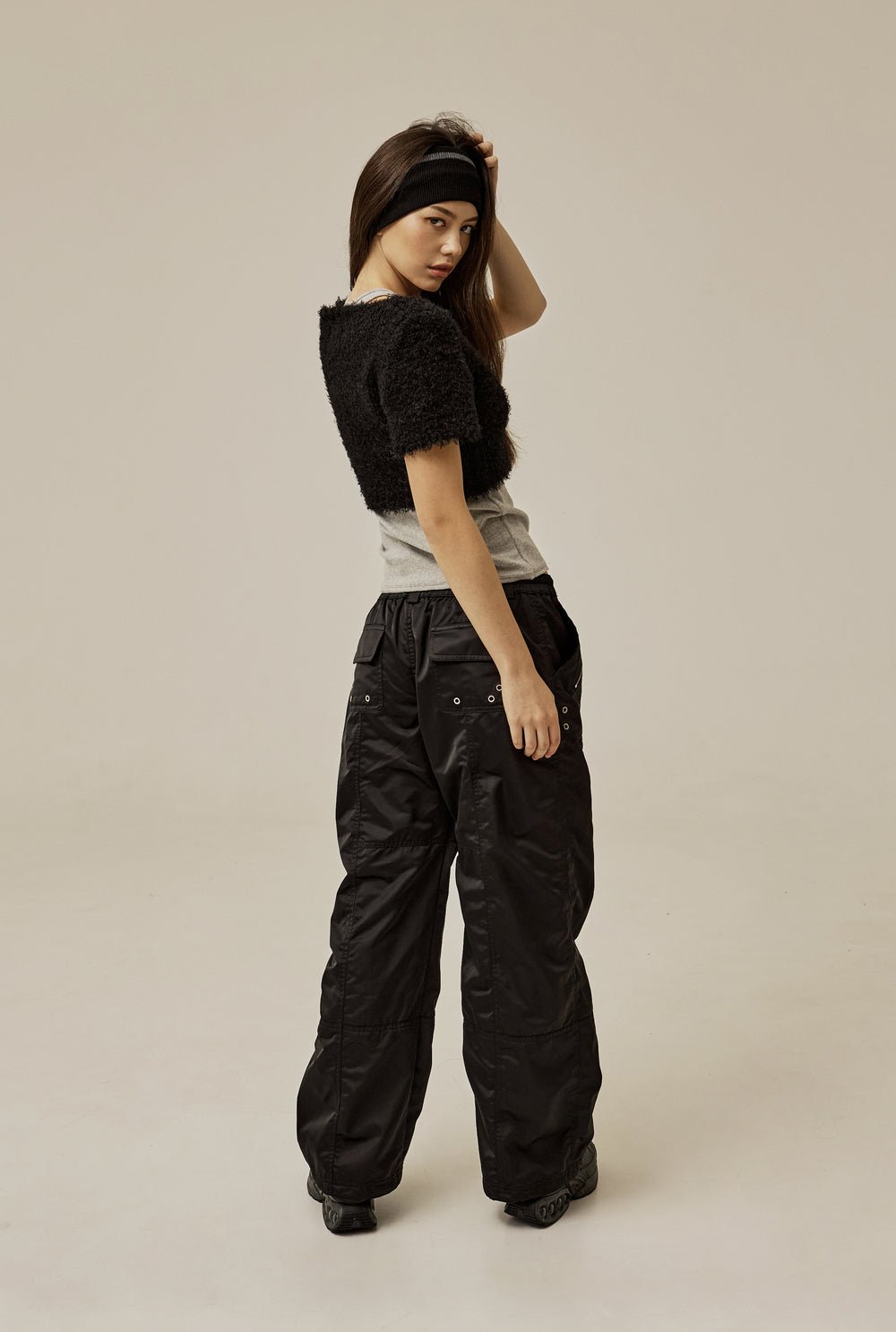 Satin cargo pants - threetimes