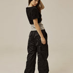 Satin cargo pants - threetimes