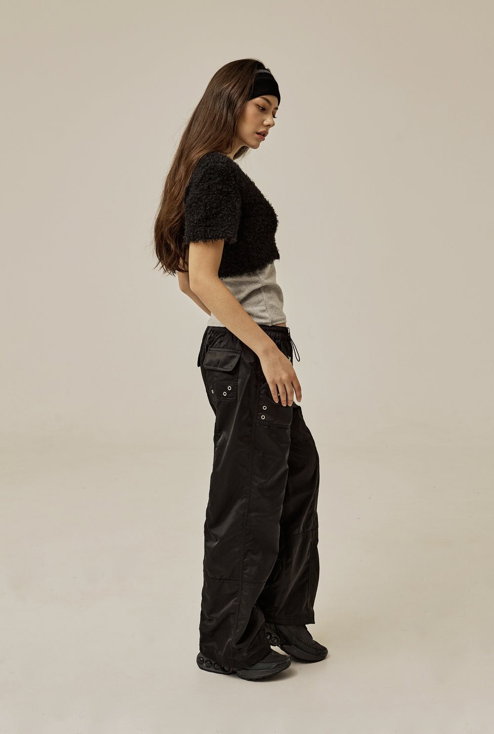 Satin cargo pants - threetimes