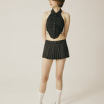Shirt halter top - threetimes