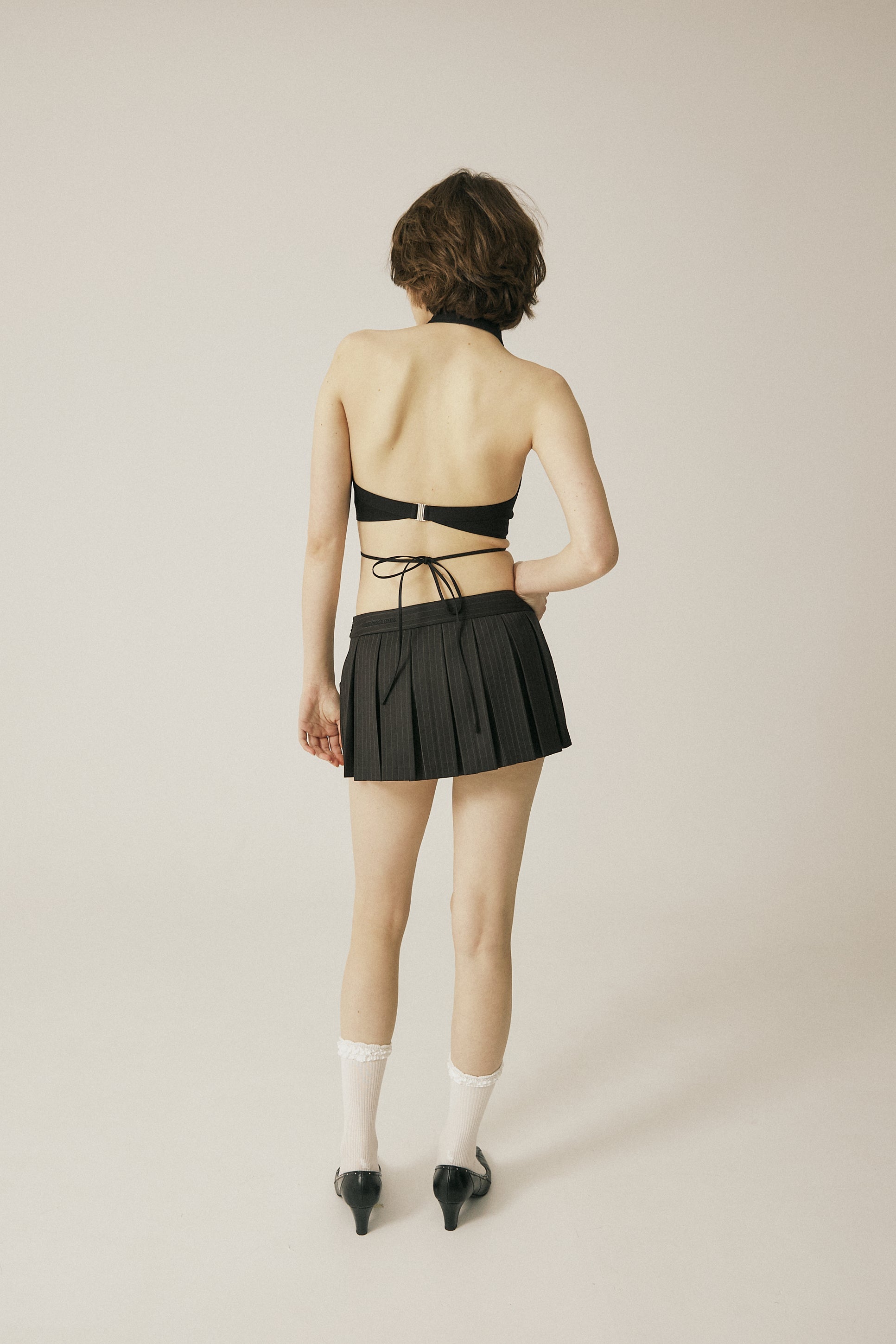 Shirt halter top - threetimes