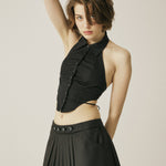 Shirt halter top - threetimes