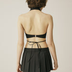 Shirt halter top - threetimes