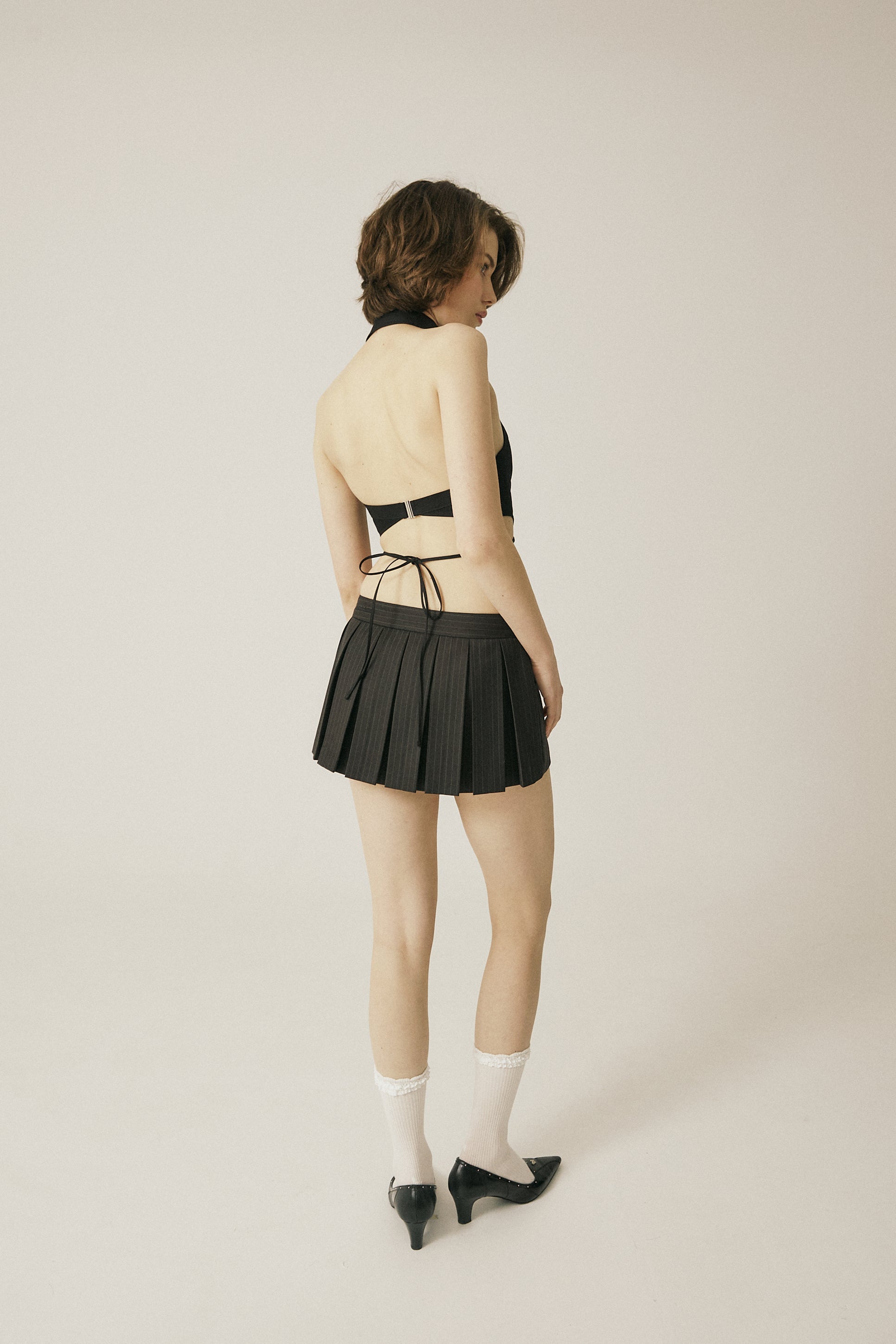 Shirt halter top - threetimes