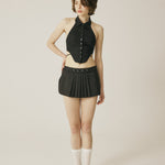 Shirt halter top - threetimes