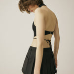 Shirt halter top - threetimes