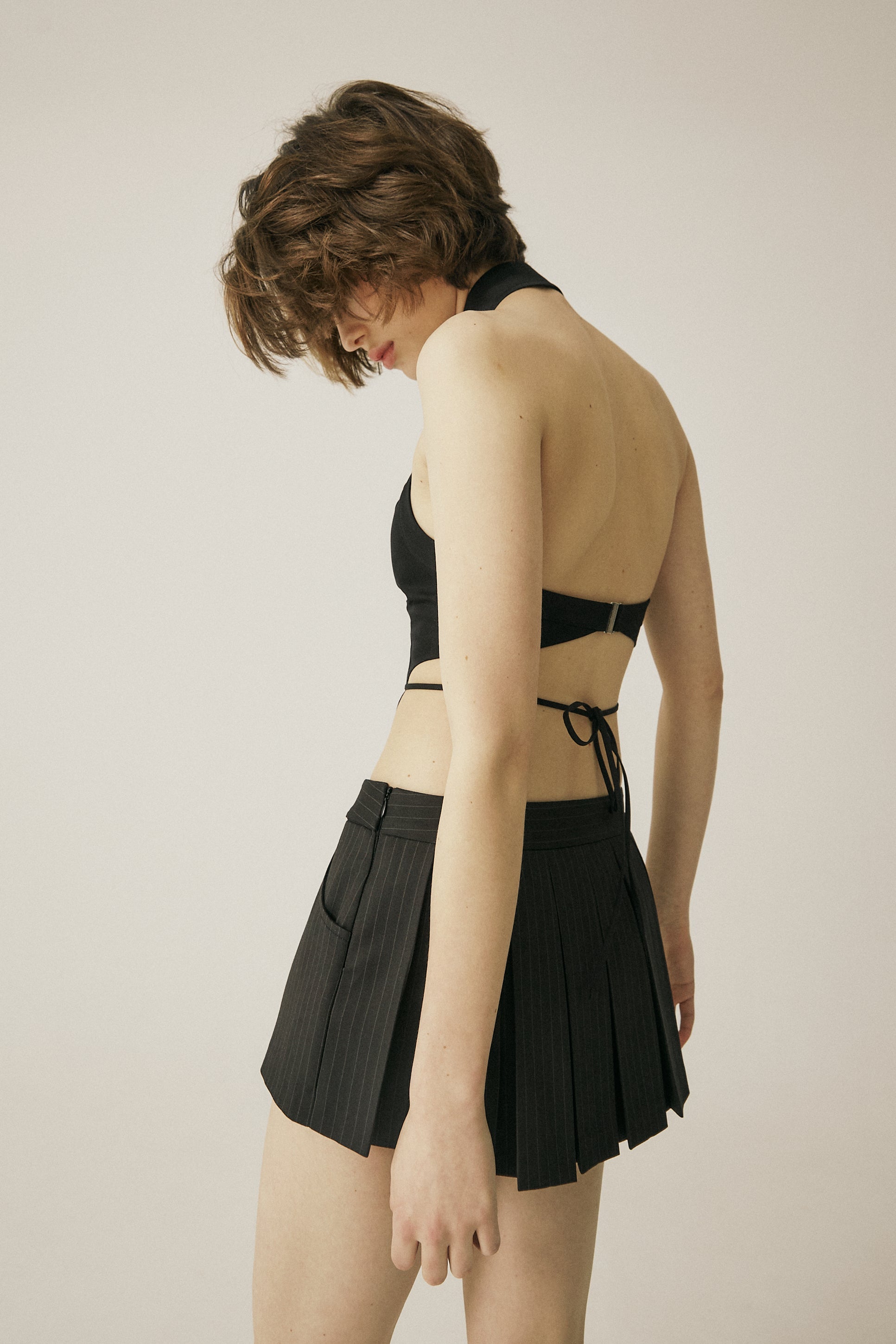 Shirt halter top - threetimes