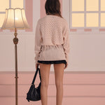 [releasing 02.24 12pm KST] Milky wrap cardigan - threetimes
